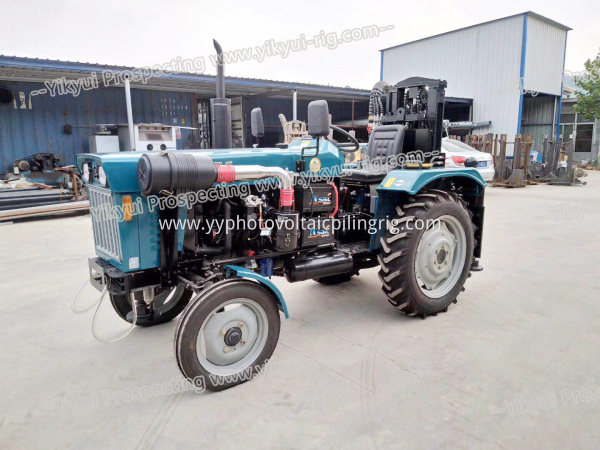 200m portable tractor type water well drilling rig 2